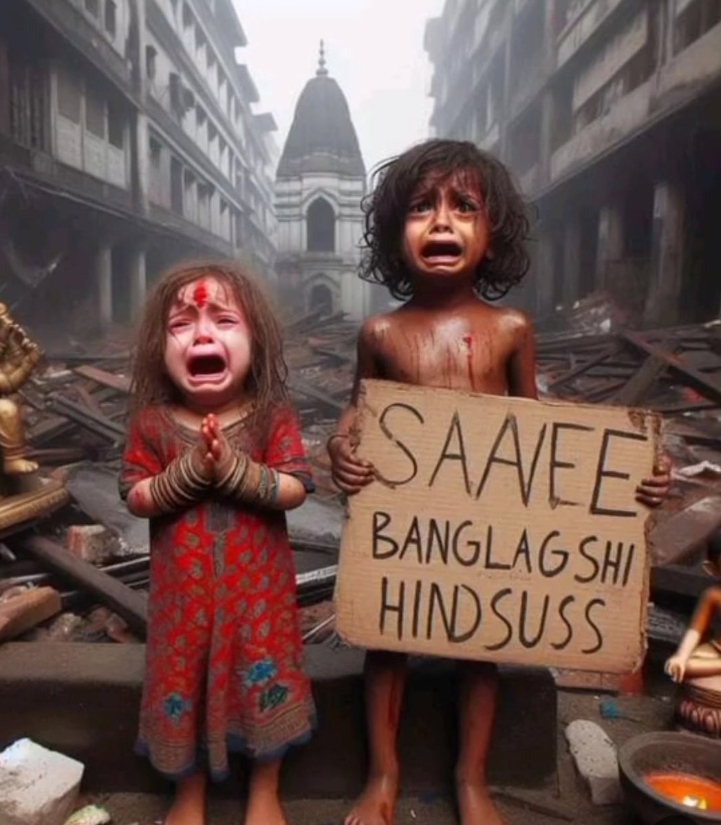 Mrsinha's tweet photo. Even a slapped MusIim becomes a matter of international debate, get discussed in @UN as well but genocide of Hindus is ignored by all such alleged human rights organisations....
#AllEyesOnBangladeshiHindus https://t.co/xaRjdCCw9e