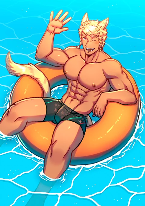 catboy summer commission for ! 