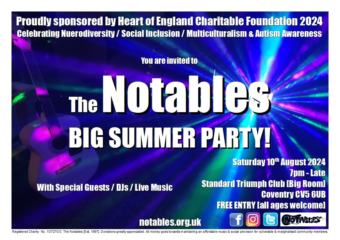 thenotablesband's tweet photo. Band rehearsals for this Saturday have been sounding EPIC π We have some special guests confirmed & many good friends due to attend π
See you there for the party of the summer πΆ
Free entry. Family friendly πΈ
#autism #autismawareness #autistickids #autisticmusicians https://t.co/vE4A8o3hSy