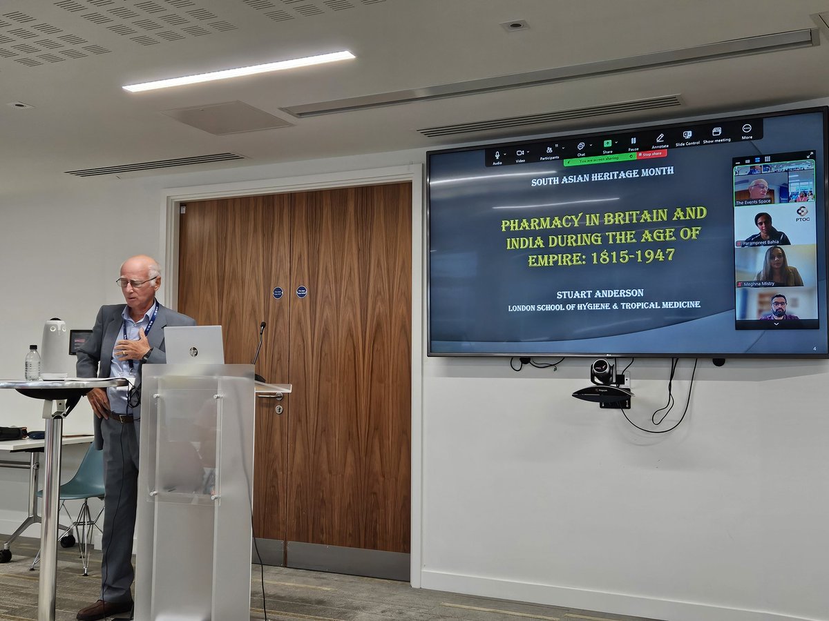 Our Keynote speaker is Stuart Anderson who is providing the history of #Pharmacy in Great Britain and India

An interesting walk through our colonial past and the origins of various laws, organisations, medicines and resources, e.g. pharmacopoeia

#FreeToBeMe #SAHM