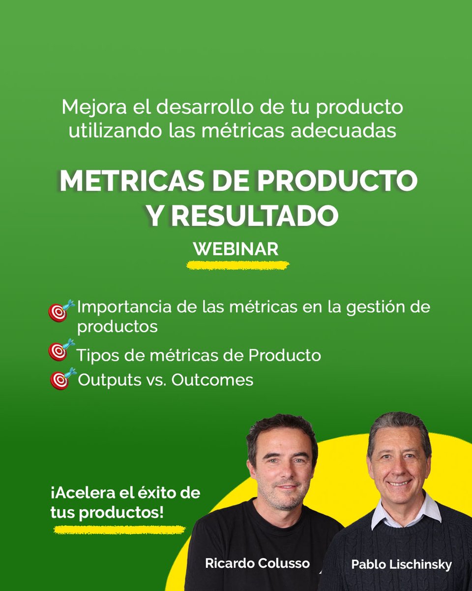 kleer_la's tweet photo. ¿Te lo perdiste en vivo? Puedes ver la grabación 🙌

🌟 WEBINAR: Métricas de Producto y Resultados
🎙 @pablolis  y @rcolusso 

📺 Grabación: https://t.co/NtS8Hp9uGz

¡No te lo pierdas y compárte con tu equipo!

#ProductMetrics #DigitalProduct #ProductDiscovery #ProductManagement https://t.co/VwbE1l97nv