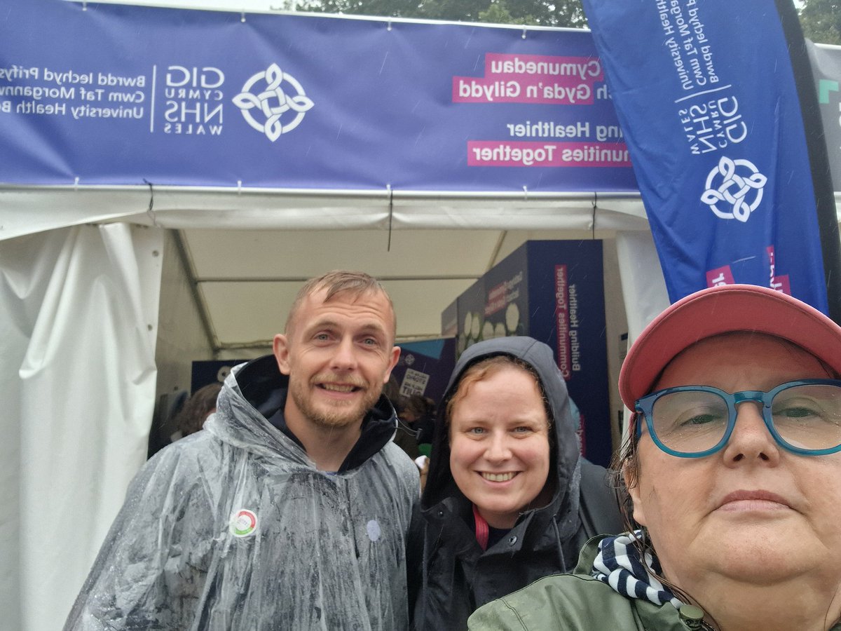 <a href="/CwmTafMorgannwg/">Cwm Taf Morgannwg University Health Board</a> <a href="/RaqueldeRowl/">Rachel Rowlands</a> The weather didn't rain on our parade. <a href="/DPontypridd/">DementiaFriendlyPontypridd</a> and <a href="/RctStillme/">Stillme.rct</a> ..Ceri , joined Lowri <a href="/ctmrpb/">Cwm Taf Morgannwg Regional Partnership</a> and Scott to talk all things dementia and digital inclusion..