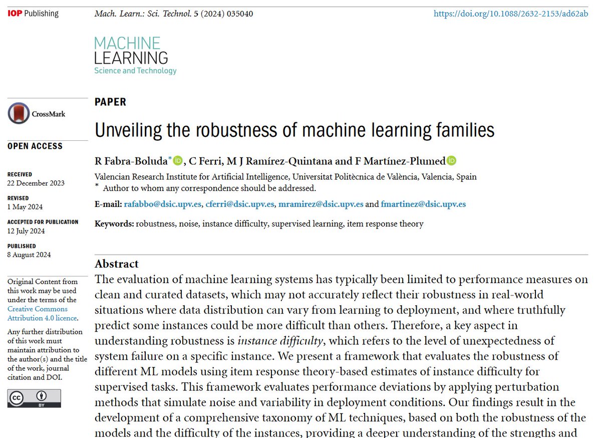 Machine Learning: Science and Technology tweet media