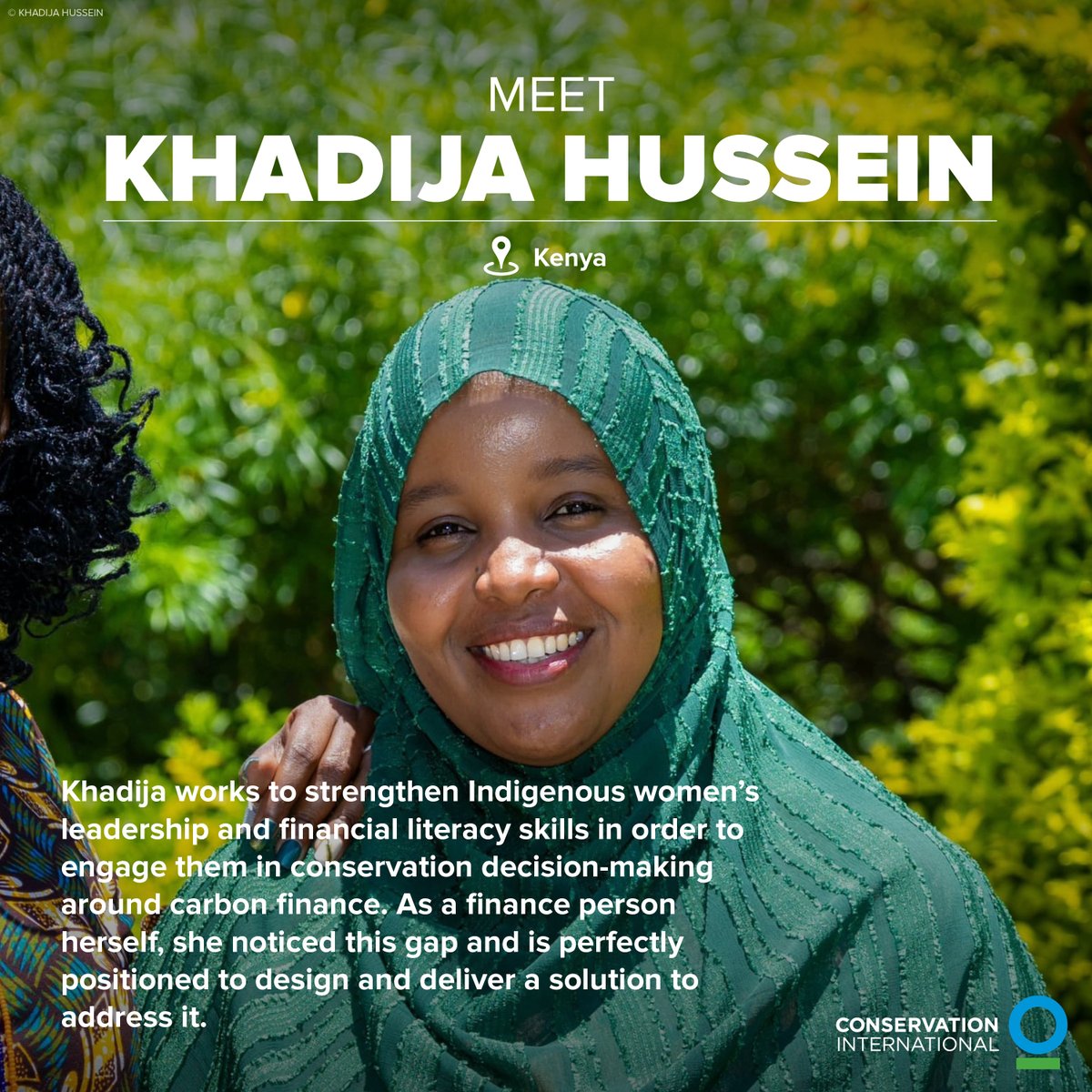ConservationOrg's tweet photo. 👋 Meet Khadija Hussein, an Indigenous leader from Kenya's Isiolo County, she works to strengthen the role of women in the Nasuulu and Kinna community conservancies through leadership and financial literacy training. https://t.co/4ftvY6mT9J