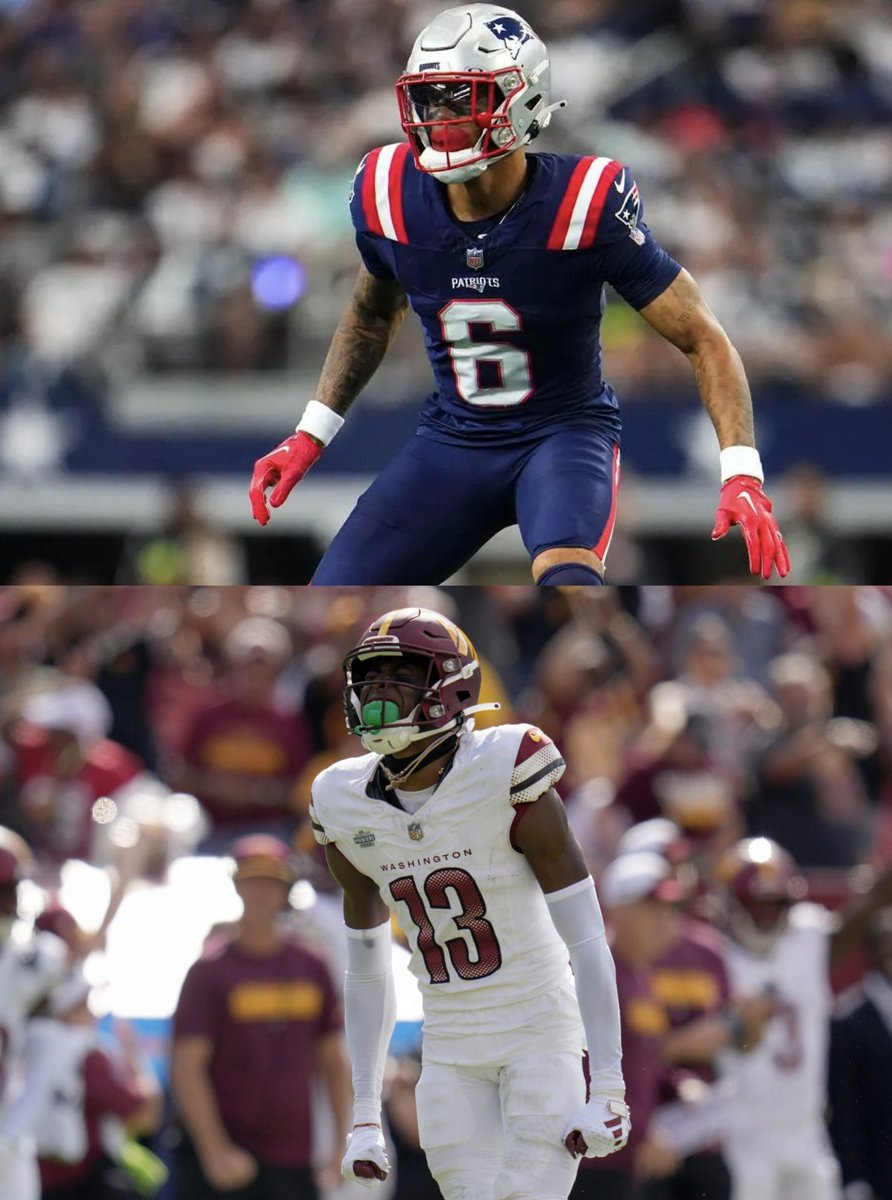 MLFootball's tweet photo. The Washington #Commanders made an all-time bad mistake drafting Emmanuel Forbes over Christian Gonzalez.

It was &amp; will go down as one of the worst moves in franchise history.

Gonzalez will likely be a Pro Bowler this year &amp; it is doubtful Forbes plays for Washington after 2024 https://t.co/Wa5Lx5hoGn
