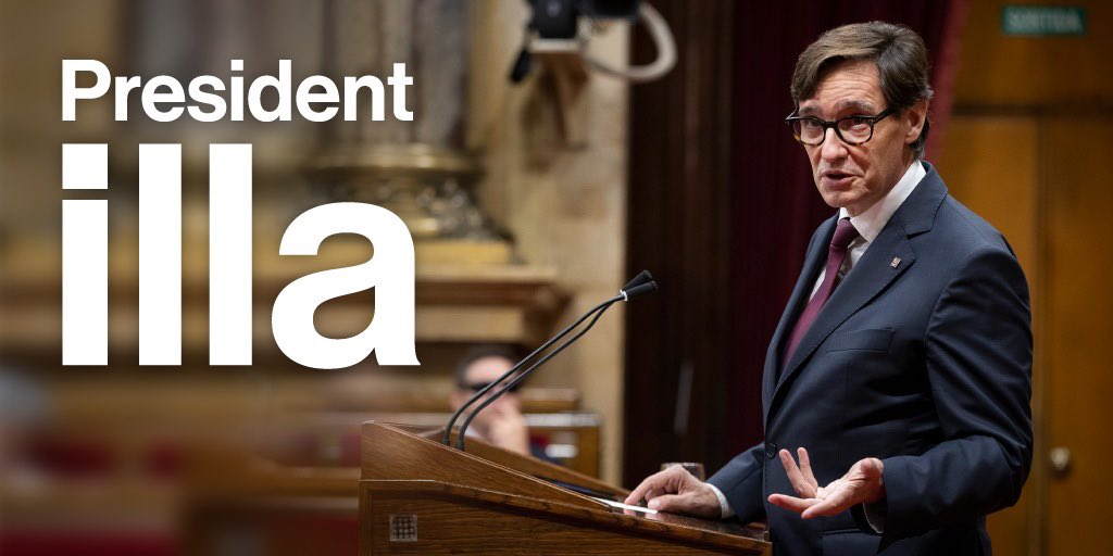 Socialistes PSC/❤ (@socialistes_cat) on Twitter photo 🔴 <a href="/salvadorilla/">Salvador Illa Roca</a>, president de la Generalitat de Catalunya.
Governarem per a tots els catalans i les catalanes.
#PresidentIlla 🔴 <a href="/salvadorilla/">Salvador Illa Roca</a>, president de la Generalitat de Catalunya.
Governarem per a tots els catalans i les catalanes.
#PresidentIlla