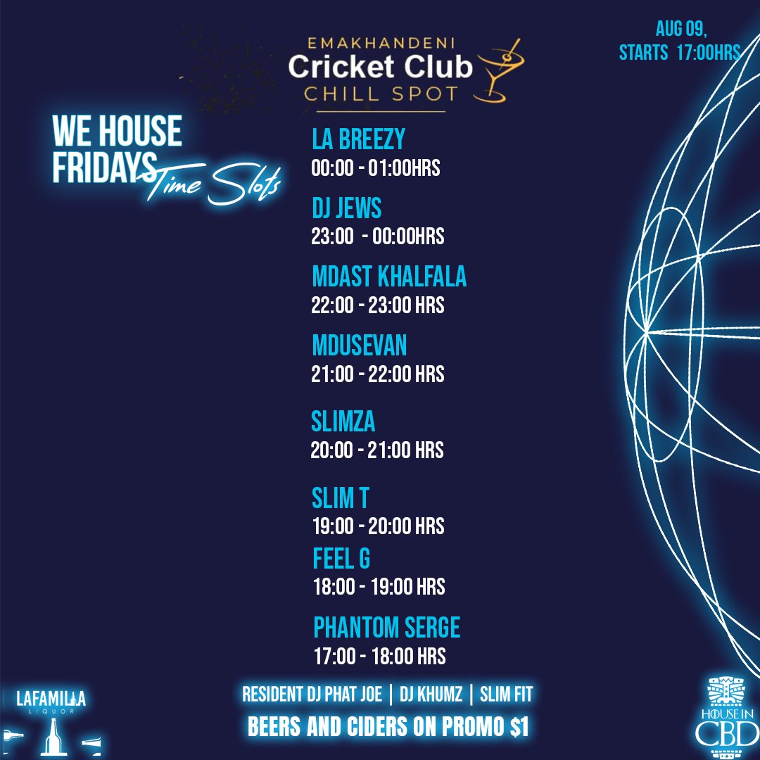 In our house we play house music.

See you 🔜