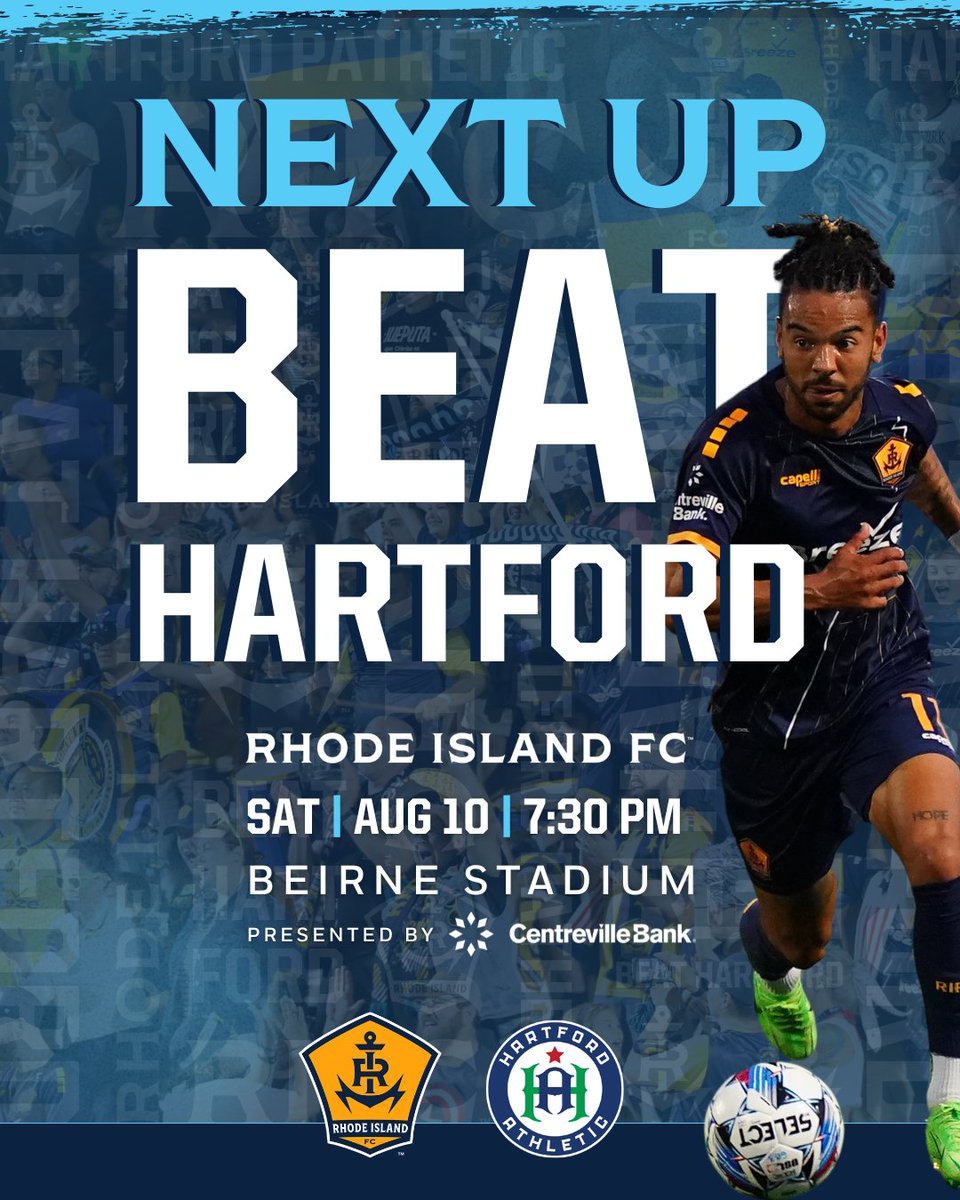 RhodeIslandFC's tweet photo. The focus shifts to Saturday π
ποΈ https://t.co/Uul3M6zs5P
#RIvHFD | #RIFC | #BeatHartford https://t.co/QkpNd5mvoz