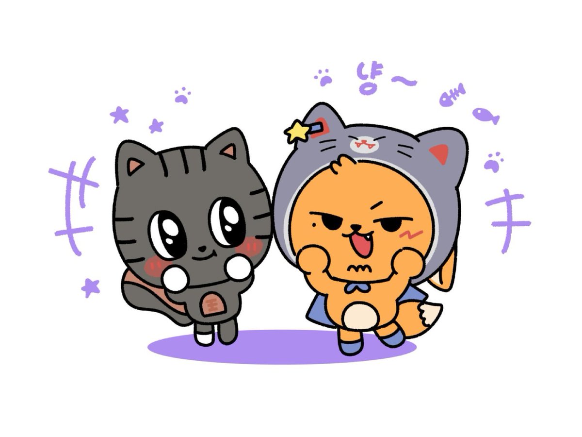 poppinkitty's tweet photo. Happy International Cat Day!🐾
#냥냥즈 #TXTFanart https://t.co/Q4IdJcOb09