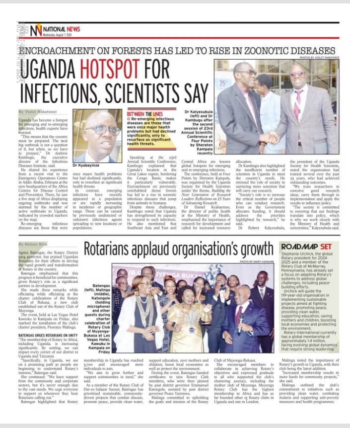 Robert Kalyesubula,MD, FISN(USA), PhD-FRCP(London) (@rkalyes1) on Twitter photo ๐ฅ ๐ฅ I am very pleased to see the key message from our recent conference published in the National Press! <a href="/newvisionwire/">The New Vision</a>
<a href="/UScientists/">Uganda Society For Health Scientists</a>
<a href="/ACCESS_UG/">African Community Center for Social Sustainability</a> ๐ฅ ๐ฅ I am very pleased to see the key message from our recent conference published in the National Press! <a href="/newvisionwire/">The New Vision</a>
<a href="/UScientists/">Uganda Society For Health Scientists</a>
<a href="/ACCESS_UG/">African Community Center for Social Sustainability</a>