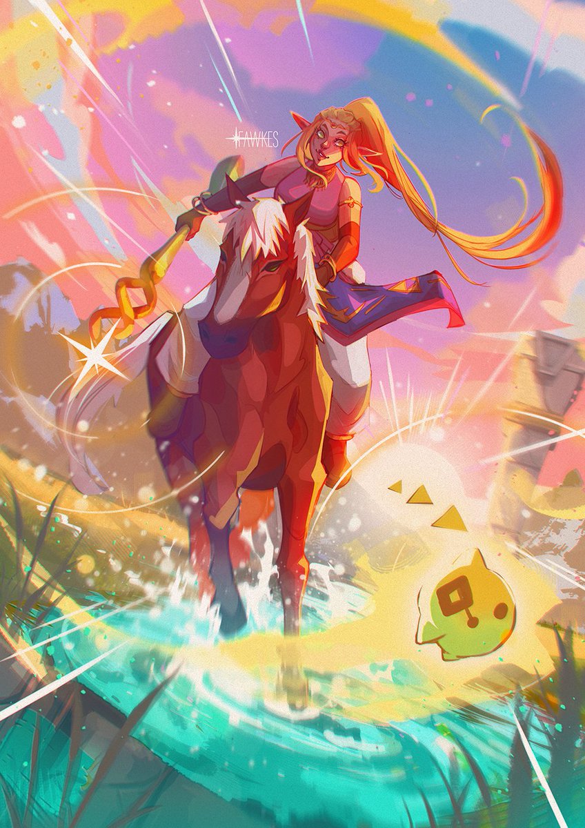 Zelda and Epona 🐴 #EchoesofWisdom #LoZ