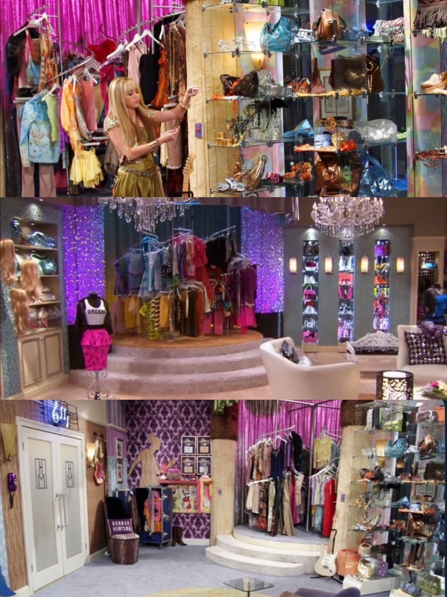 twinklemileyc's tweet photo. Girls didn't want boys, girls just wanted Hannah Montana’s closet room https://t.co/HqO1emmyIf