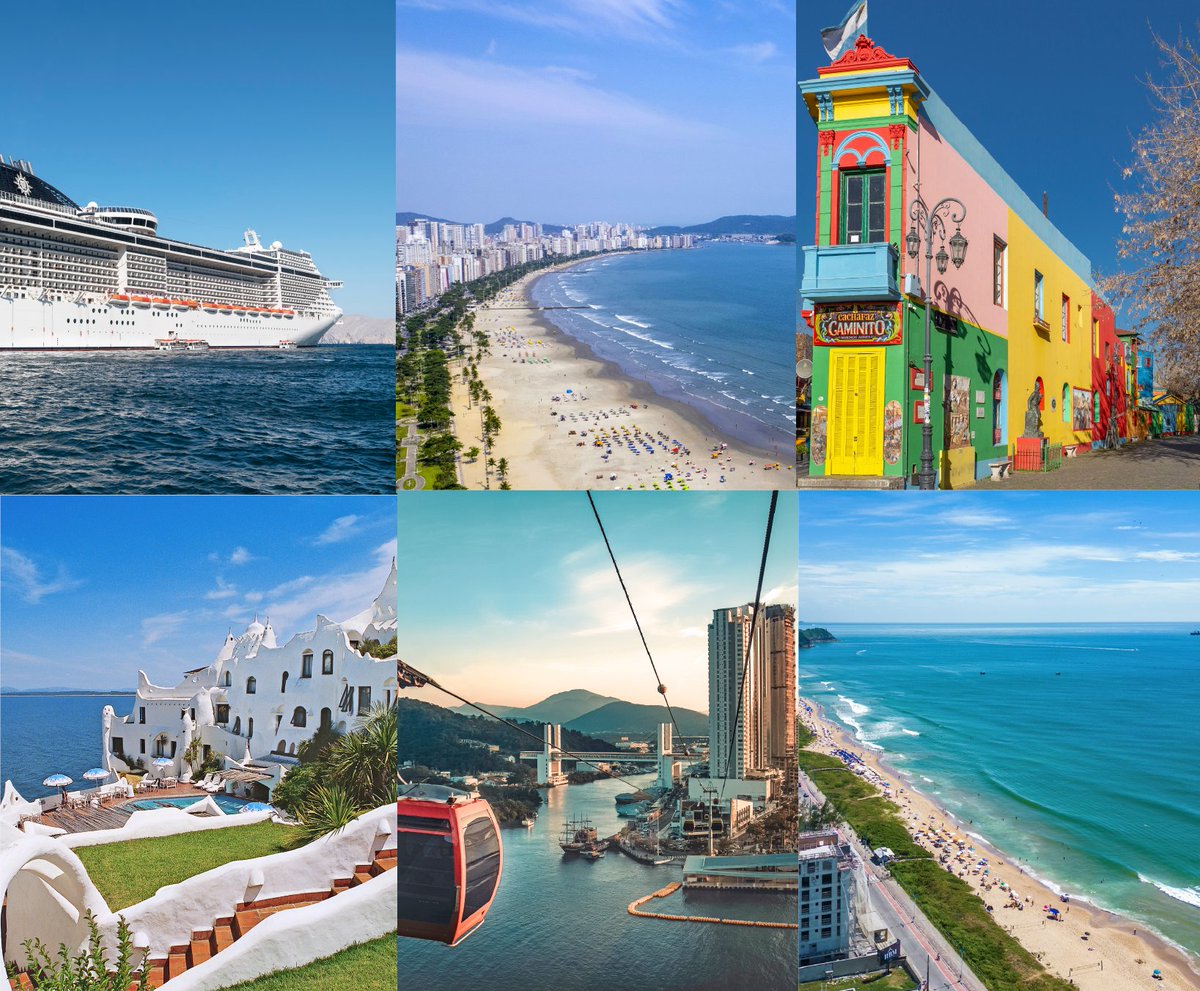 MSCCruzeiros's tweet photo. Descubra o itinerário do moderno #MSCSplendida: uma viagem de 7 noites por belas cidades do Brasil, Argentina e Uruguai! 💙 Saiba mais: https://t.co/1jtabCB1Ne https://t.co/IXpT0QErkc