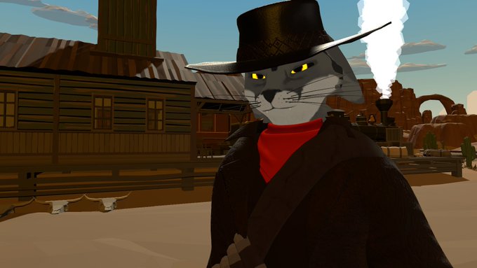 Photoshoot with my public cowboy Rex avatars https://t.co/0ubTncLxON