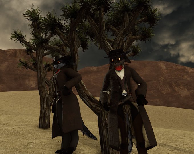 Photoshoot with my public cowboy Rex avatars https://t.co/0ubTncLxON