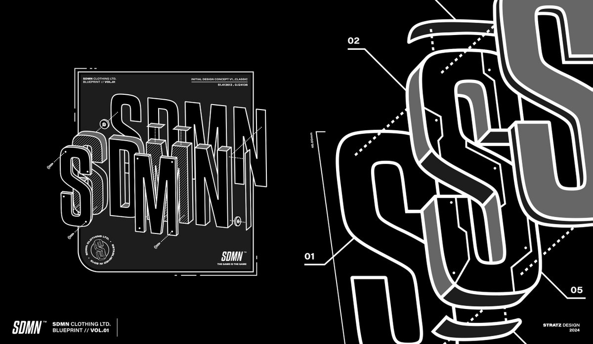 'SDMN Blueprint' Design - Still one of my favourite recent projects with <a href="/Sidemen/">Sidemen</a> <a href="/SidemenClothing/">Sidemen Clothing</a>