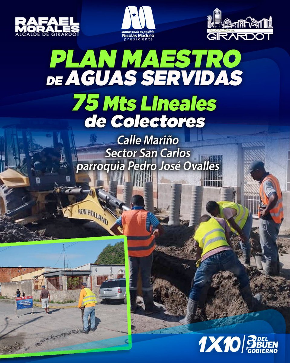 Alcaldía de Girardot (@alcdegirardot) on Twitter photo ⚒️👷Como parte del Mapa de Soluciones del #1X10DelBuenGobierno y el Plan Maestro de Aguas Servidas continuamos ejecutando nuevas obras para el mejoramiento de este importante servicio
¡Seguimos adelante sin descanso por el Pueblo!
<a href="/RafaelMaracay21/">Rafael Morales</a>
<a href="/RMarcoTorres/">Rodolfo Marco Torres</a>
#Maracay ⚒️👷Como parte del Mapa de Soluciones del #1X10DelBuenGobierno y el Plan Maestro de Aguas Servidas continuamos ejecutando nuevas obras para el mejoramiento de este importante servicio
¡Seguimos adelante sin descanso por el Pueblo!
<a href="/RafaelMaracay21/">Rafael Morales</a>
<a href="/RMarcoTorres/">Rodolfo Marco Torres</a>
#Maracay