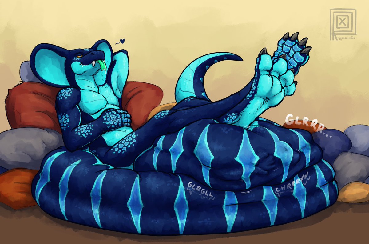 CW: Vore
It is 8/8 soooooo..... have some Vore i guesse :3

Cute prey and increadible art drawn by <a href="/proximiter/">Prox</a>