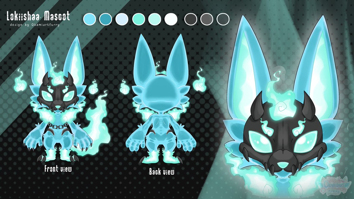 Okamia4's tweet photo. Commission Vgen design mascot pour @Lokiisha_ 
J’Ai eu l’honneur de m’occupé  du design de la mascotte 
#VGen #VGenComm #vtuberfr #vartist #designoc #referencesheet #Commission #furrycommision #mascotdesign #Mascot https://t.co/PCFEIdaDKu