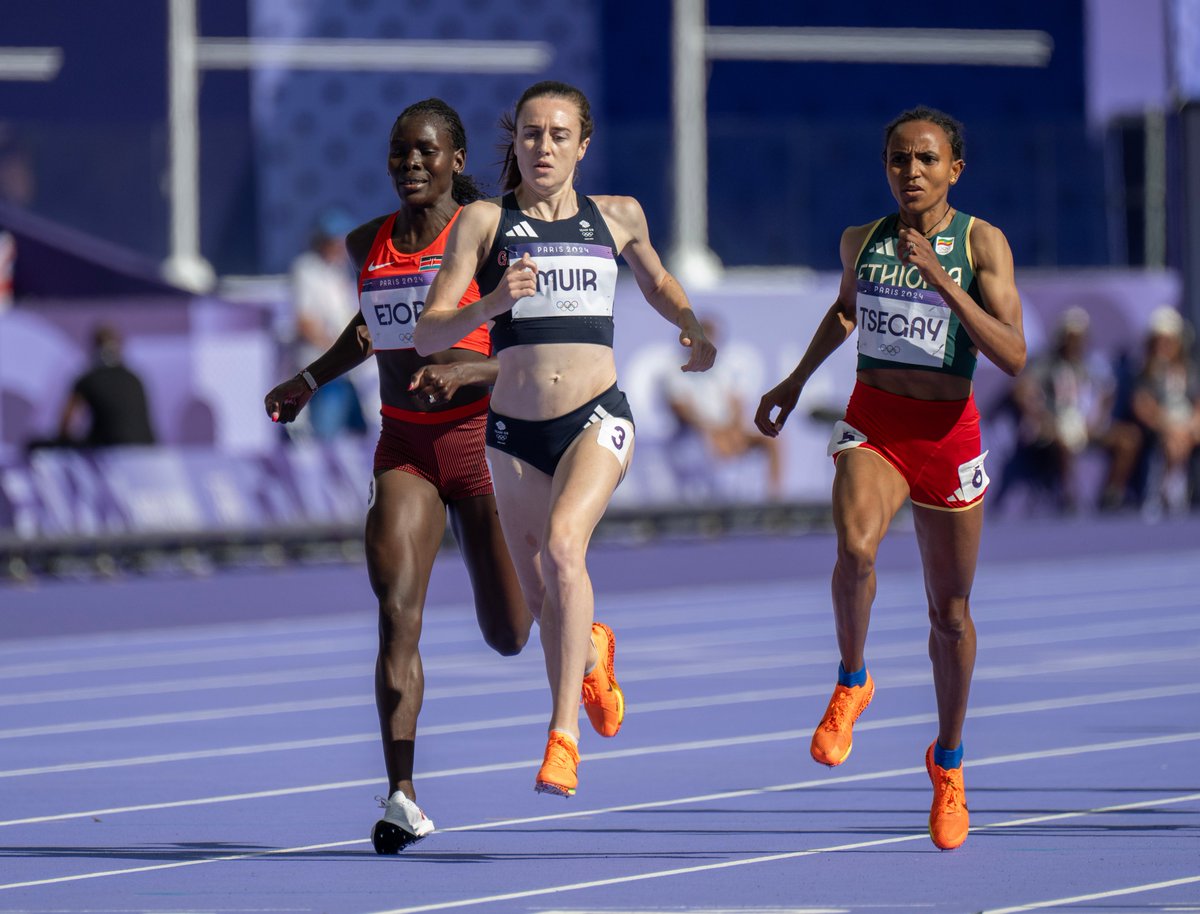 BritAthletics's tweet photo. Come here often? 

Georgia Bell (3:59.49) reaches her first Olympic 1500m final, joined by Laura Muir (3:59.83) who reaches a third final in a row 👏

#WhereItStarts https://t.co/gUWqVbYv4k