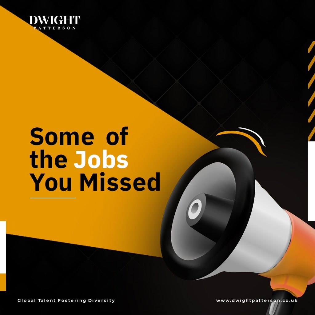 DwtPatterson's tweet image. ๐ Swipe right to see jobs you missed!
Backend Engineer | Engineering Manager | Machine Learning Engineer
#EngineeringManager #MachineLearningEngineer #Backend Engineer #JobAlert #DwightPatterson