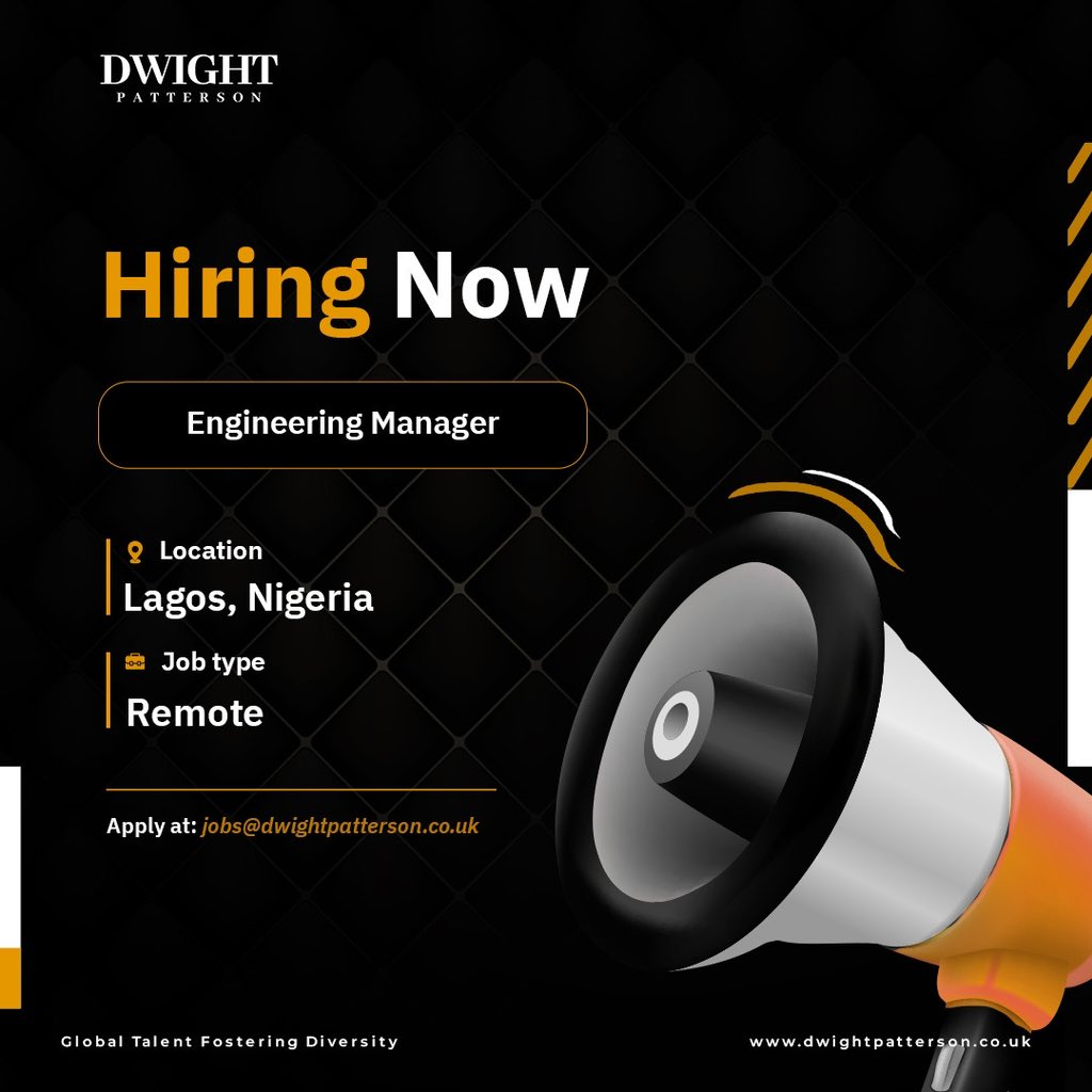 DwtPatterson's tweet image. ๐ Swipe right to see jobs you missed!
Backend Engineer | Engineering Manager | Machine Learning Engineer
#EngineeringManager #MachineLearningEngineer #Backend Engineer #JobAlert #DwightPatterson