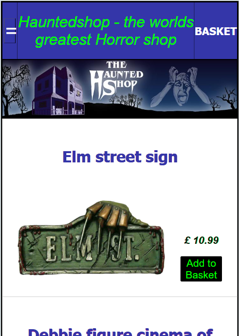 There it is Horror fans - were back up and running again . thanks for the patience