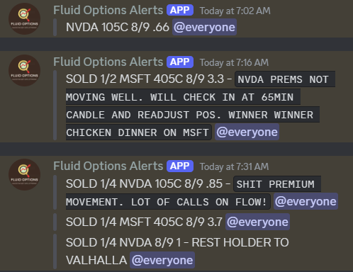 snipetrades's tweet photo. @FluOptions on fire today! $NVDA home run!

$NVDA   105C   0.66 - 1.90     188%💸

Check Out Our Website For More Information!
https://t.co/5qoI52m379 https://t.co/NpI8DUUvIA