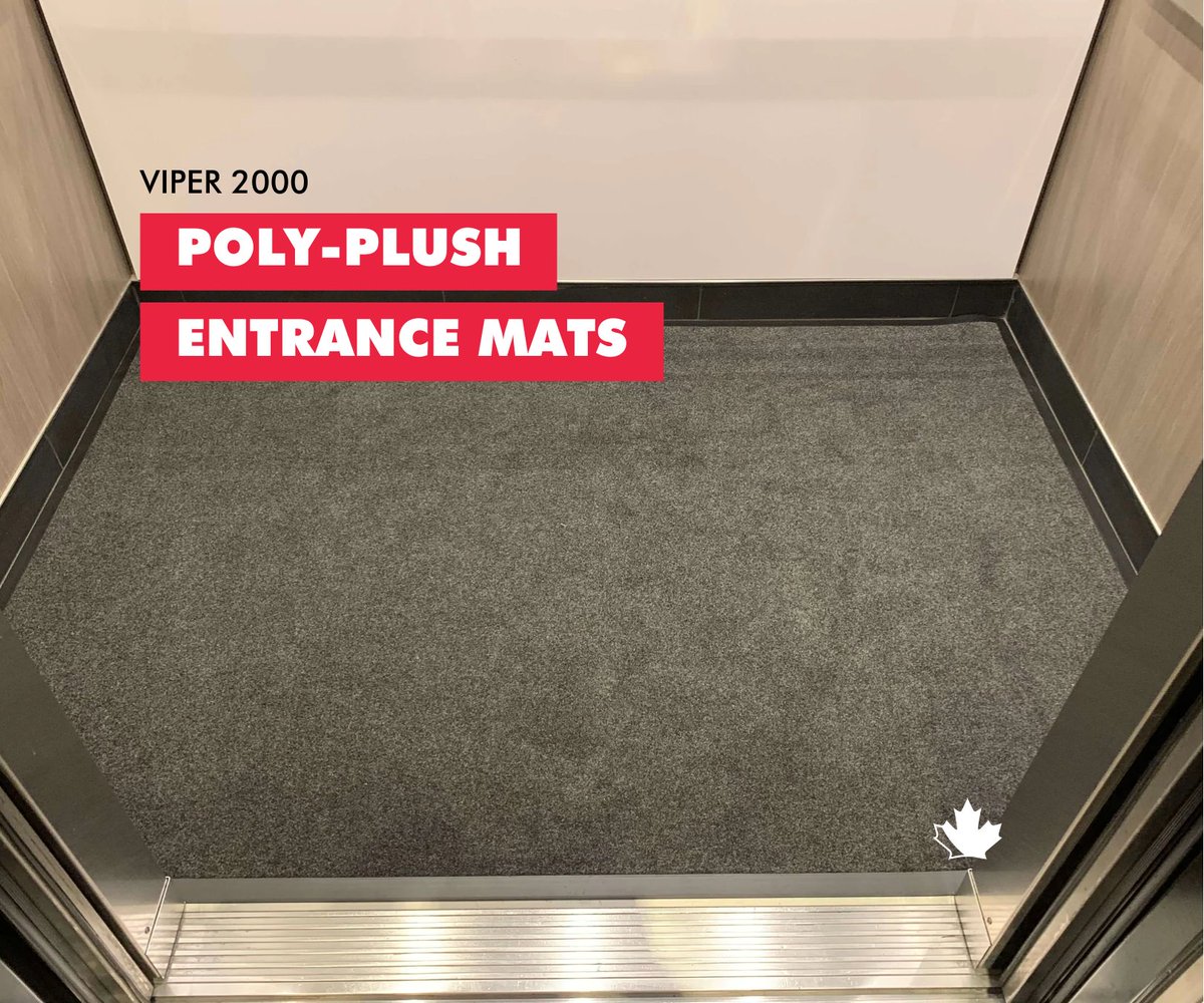 CanadaMats's tweet image. CM Viper 2000 Poly-Plush Mats are low profile entrance mats made from tufted yarns combined with a PVC vinyl backing. These classic mats are ideal for indoor commercial entrances with low to moderate foot traffic.

Visit the link in our bio for more information

#custommat