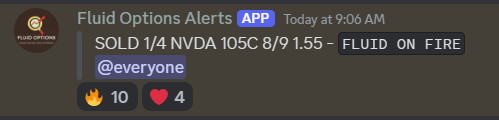 @FluOptions on fire today! $NVDA home run!

$NVDA   105C   0.66 - 1.90     188%💸

Check Out Our Website For More Information!
SniperTrades.org