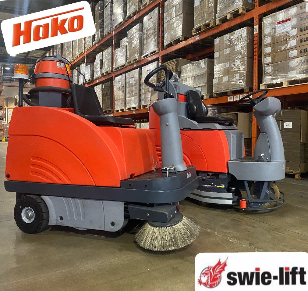 Happy delivery day! The Hako B900r Sweeper and B115r Scrubmaster is the perfect combination to keep the warehouse floors clean.
Compact, Robust and Reliable!! 
Full training provided. A happy <a href="/Swielift/">Swie-lift</a> customer!!

Call us for a free survey:
 01639 823000
swie.co.uk