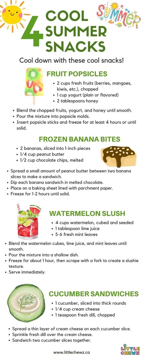 Beat the heat! Grab these 4 summer cool down treats before summer is over! #snacks #summersnacks