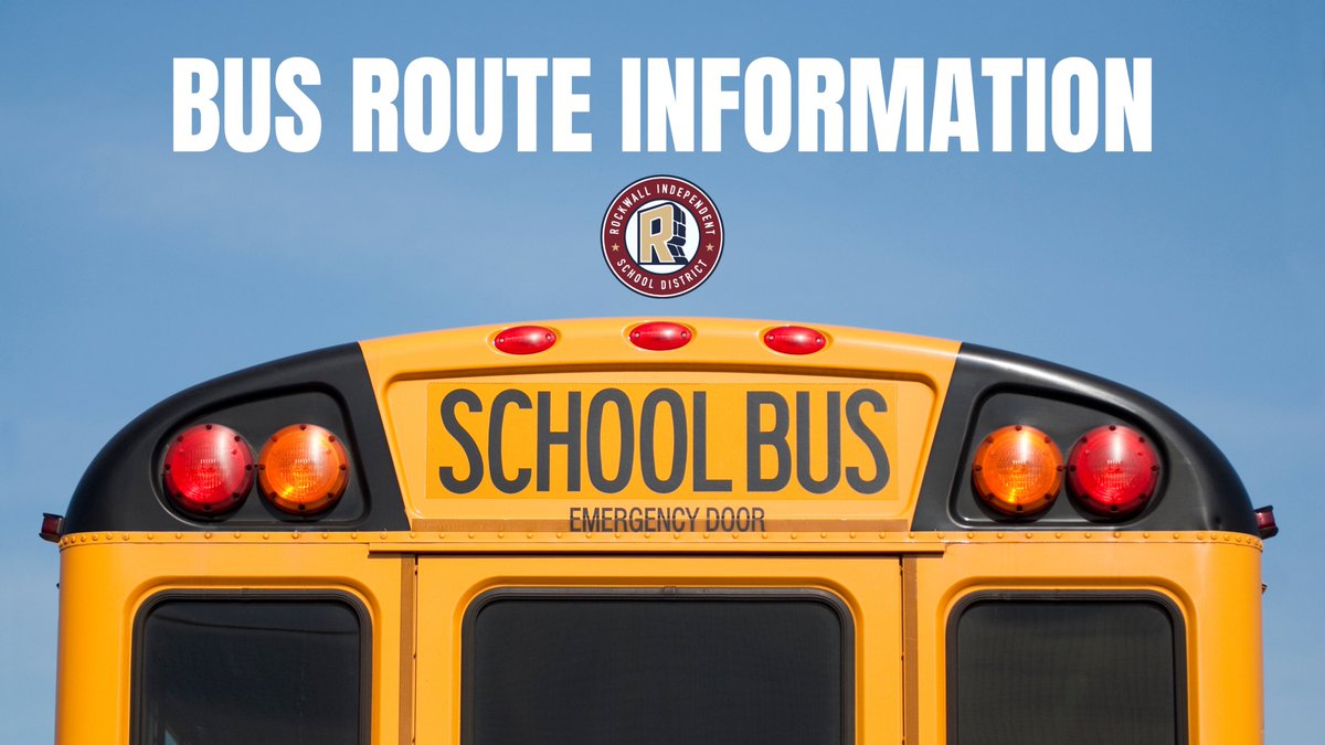 🚌 Bus route info for the 2024-2025 school year. 🚌

Updated bus routes on Info Finder here.
➡️ infofinderi.com/ifi/?cid=RI055…

Please check Info Finder regularly to ensure your student is on the correct route. Please contact the Transportation Department at 972-771-1948 for questions.