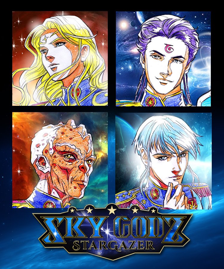 SKYGODZ_ANIME's tweet image. With the first SKY GODZ Tales game "The Lion Warriors of Aveyon" underway, planning for the third game called "Ashtar Command" for December has started. 
🌟🌟🌟🌟🌟
#ashtar #aliens #ufos #extraterrestrials #anime #animation #comicbooks #graphicnovels #sciencefiction #games #rpg