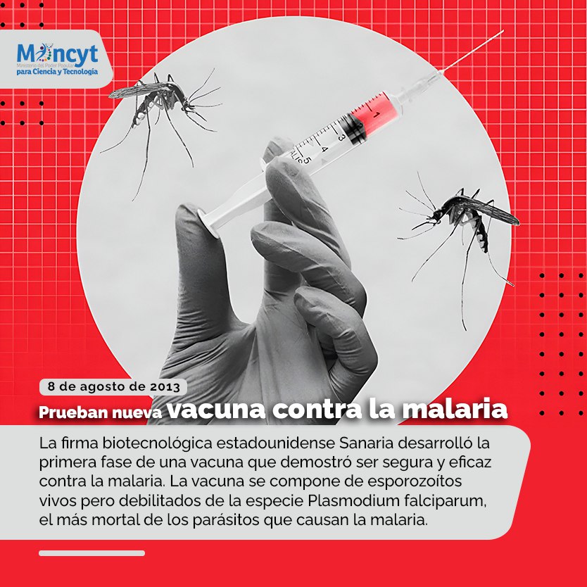 ZuliaInfocentro's tweet image. #Efemérides | #8Ago Prueban nueva vacuna contra la malaria 💉🦟

#PuebloSonrienteYEnPaz
