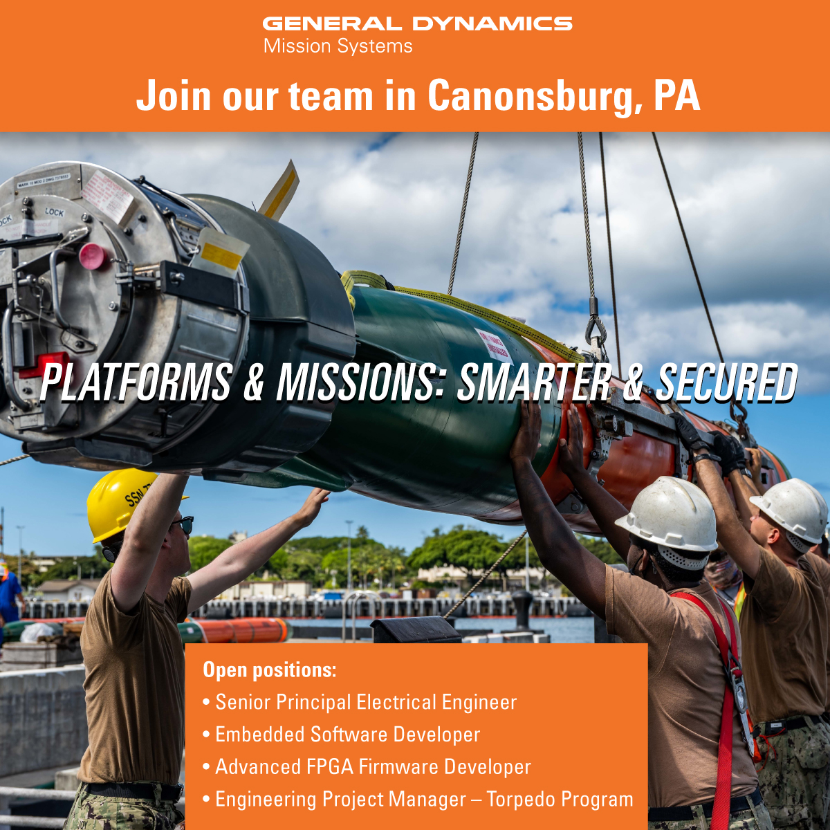 GDMS's tweet photo. Come to Pennsylvania to work on the development, assembly, test, and delivery of critical electronic hardware for the Department of Defense.

We are currently hiring engineers, developers, manufacturing roles and more...

Learn more here: https://t.co/PYjomM50TP https://t.co/Yvis6JAT6z