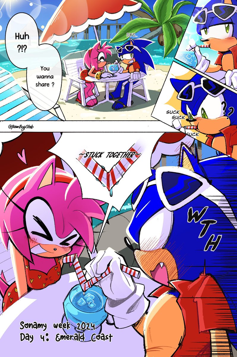 BeanBagStab's tweet photo. She’s such a rascal 💖

#SonamyWeek2024 Day 4: Emerald Coast https://t.co/lOuxP3ebtc