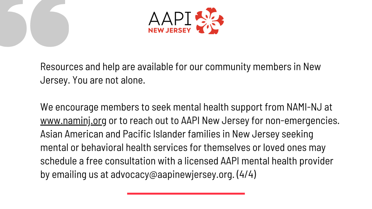 Our statement on the killing of Victoria Lee by Fort Lee Police on July 28th while she was having a mental health crisis. We call on the <a href="/NewJerseyOAG/">Attorney General Matt Platkin</a> to conduct an investigation, greater investment in mental health care, &amp; to stop unnecessary law enforcement involvement.