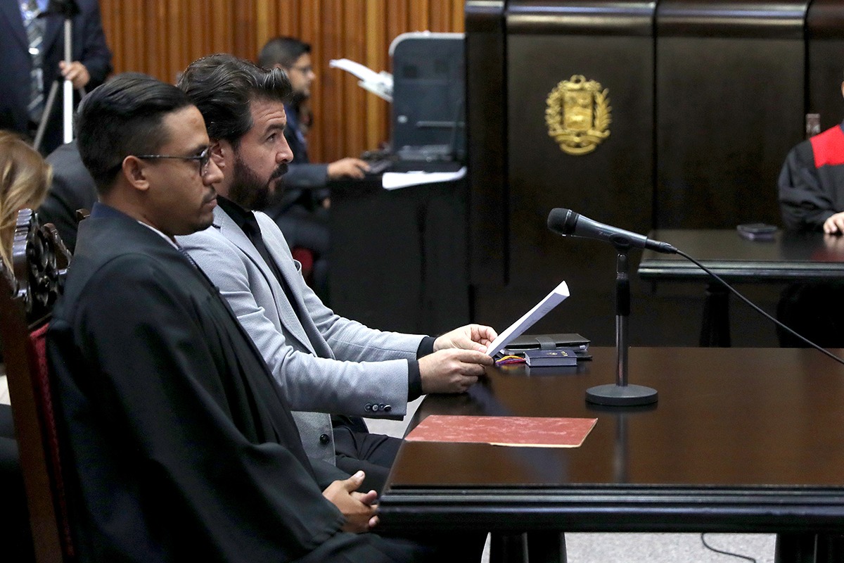 Daniel Ceballos acudió este jueves en representación del partido #AREPA a la audiencia convocada por la Sala Electoral del Poder Judicial #TSJ