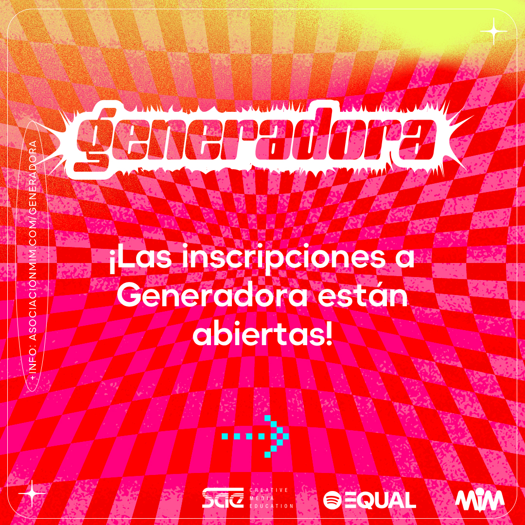 AsociacionMim's tweet photo. 📢 Generadora abre inscripciones para sus becas en Producción de Música Electrónica y Música Urbana. Presenta tu candidatura. 🎤
Inscripciones 👉 https://t.co/VXQ4de3APO
Más info 👉 https://t.co/5JCLx4dFMk
#Generadora #productorasmusicales #mujeresproductoras @SAEspain @Spotify https://t.co/vwOt3xpOB2