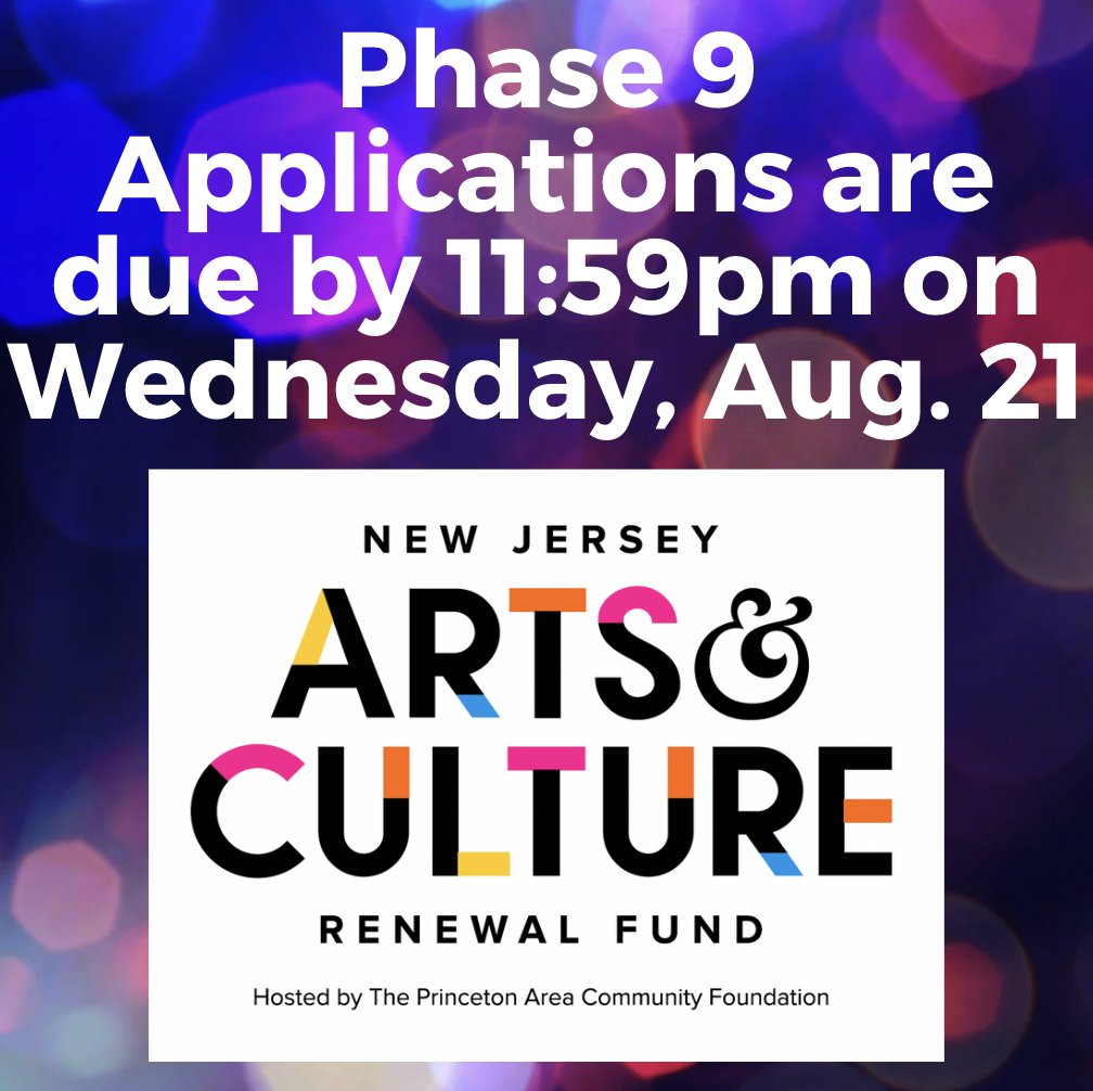 NJACRF's tweet photo. Reminder: The deadline to apply for Phase 9 grants is Wednesday, August 21, 2024, at 11:59 p.m. The complete grant guidelines can be found here: https://t.co/NpBjYUblJe https://t.co/D1Maep0pDU