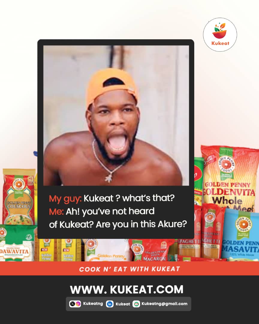 KukeatNG's tweet photo. Cook, eat and bond with Kukeat. π§‘
#foodstuffdelieverystoreinakure
#kukeat
#cookandeat https://t.co/UkhliCfJ9i