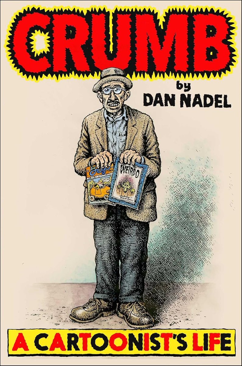Capa da biografia do Crumb por <a href="/PictureBoxBooks/">Dan Nadel</a>. Sai em abril na gringa, deve sair aqui em seguida pela @todavialivros. 450 páginas!