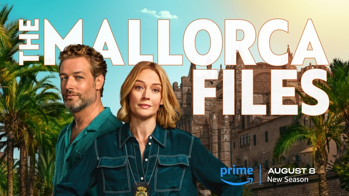 BBCStudiosUSPR's tweet photo. 🌴The Mallorca Files returns for its third season today on @PrimeVideo.
 
Amid high-stakes adventures, treasure hunts, arson, kidnappings, and murders, Max and Miranda’s personal tensions and odd-couple partnership are put to the test. https://t.co/KIdNpJY3G0