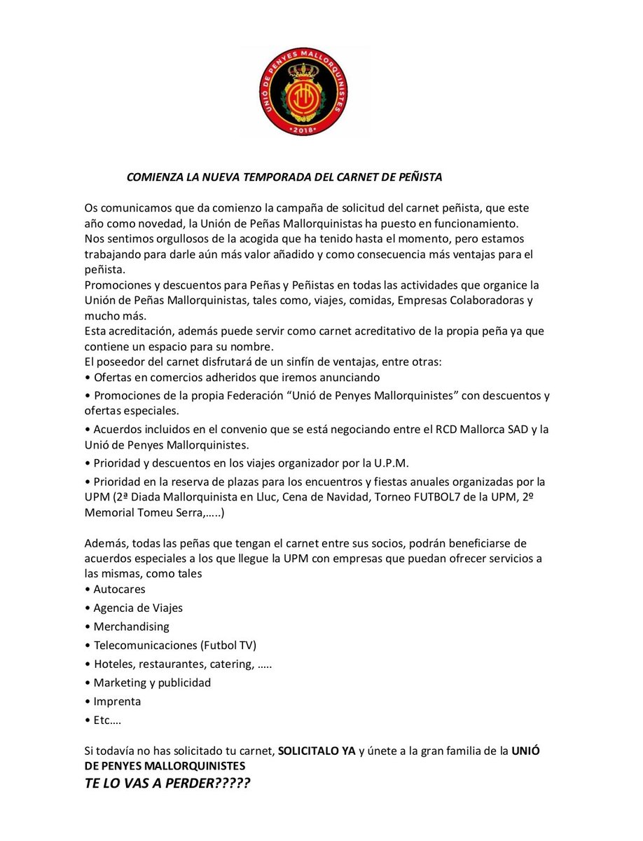 🔜 🚨 Carnet Peñista 🚨