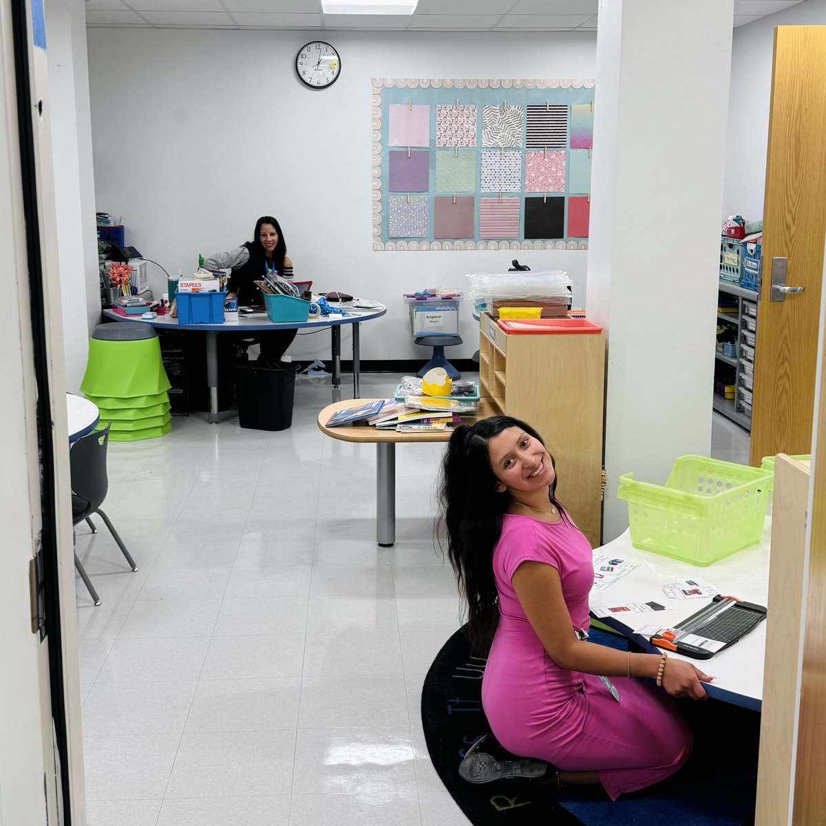 MrsPereznegron's tweet photo. Check out our @DISDBiomed pre-k, kinder and first grade teachers preparing for the first day of school!! 🤩🩵 #buildingwiththebest https://t.co/zJVi6MhcMg