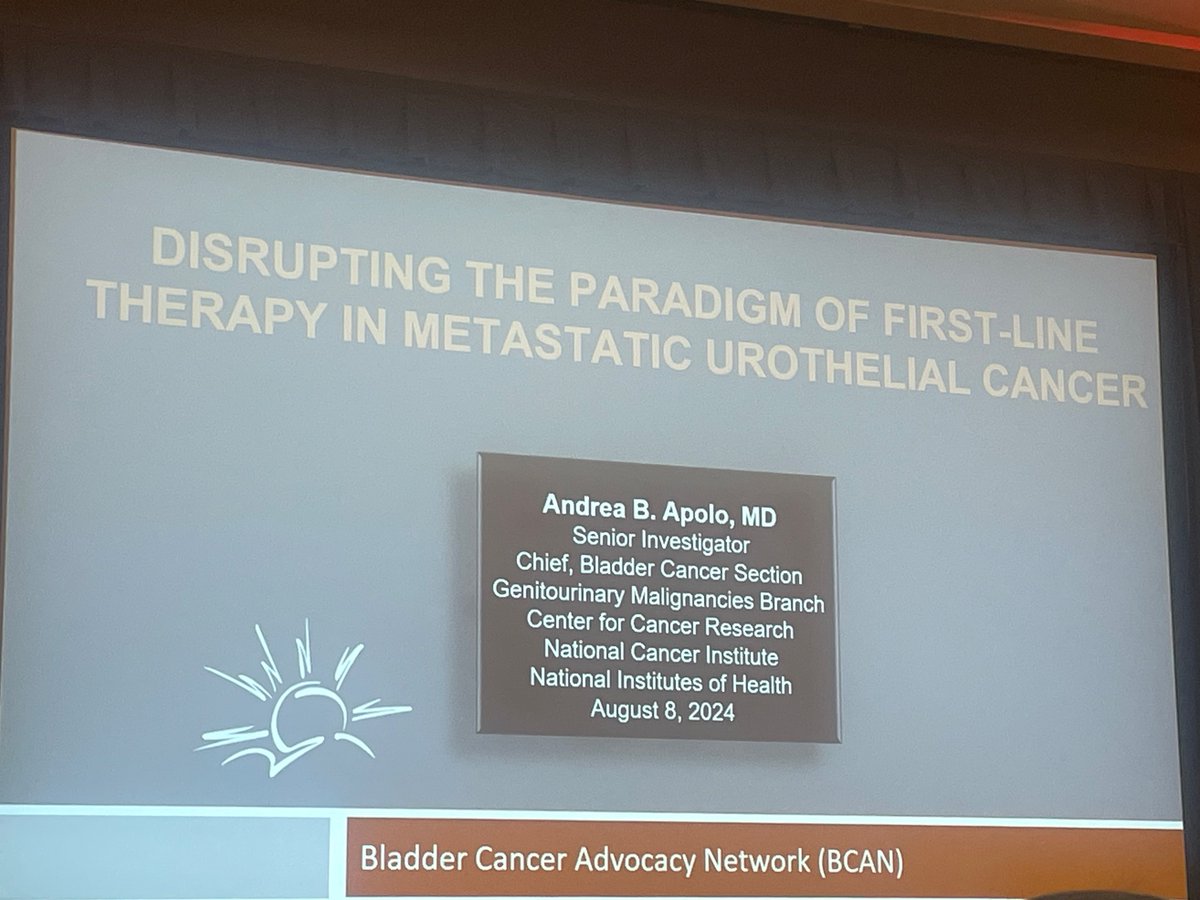 shilpaonc's tweet photo. #BCANTT24 @apolo_andrea gave a great overview of key practice changing trials in #bladderca #EV302 &amp; #CM901 &amp; strategies to close the gap on actual uptake of new therapies for patients in real world. Need to use implementation Sci! https://t.co/llfUZk3FIs
