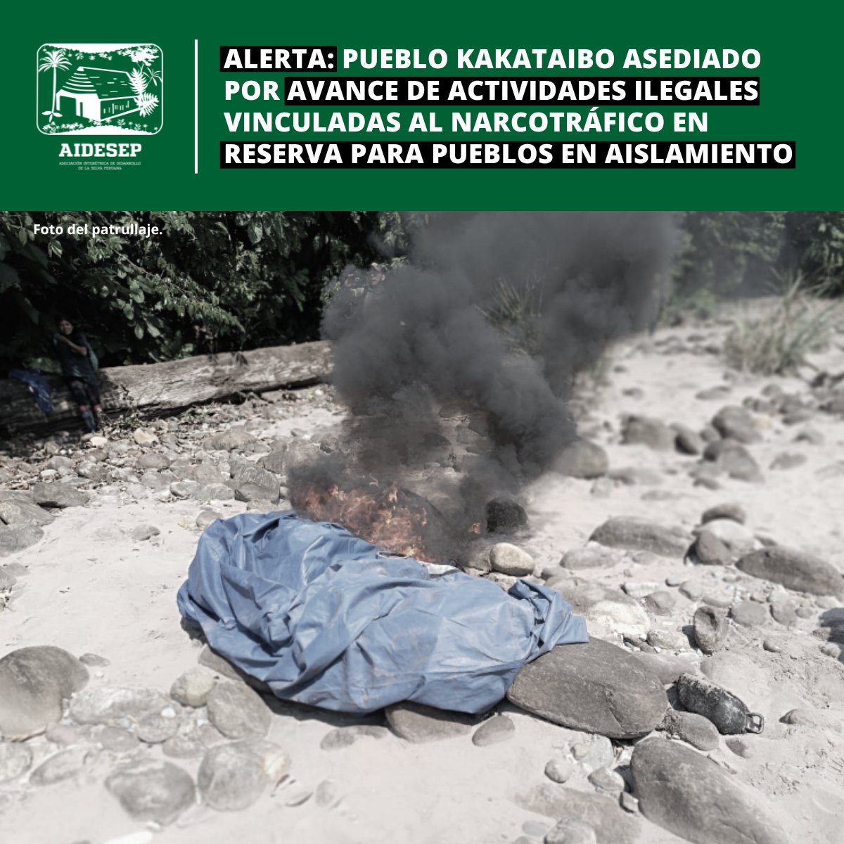 aidesep_org's tweet photo. Tras las acciones de monitoreo y vigilancia de la Guardia Indígena del Pueblo Kakataibo y el CVC de la comunidad nativa Yamino, se reportó el avance de las actividades ilegales en la Reserva Indígena Kakataibo Norte y Sur, donde habitan hermanos en aislamiento. https://t.co/gjPCN5ELZs