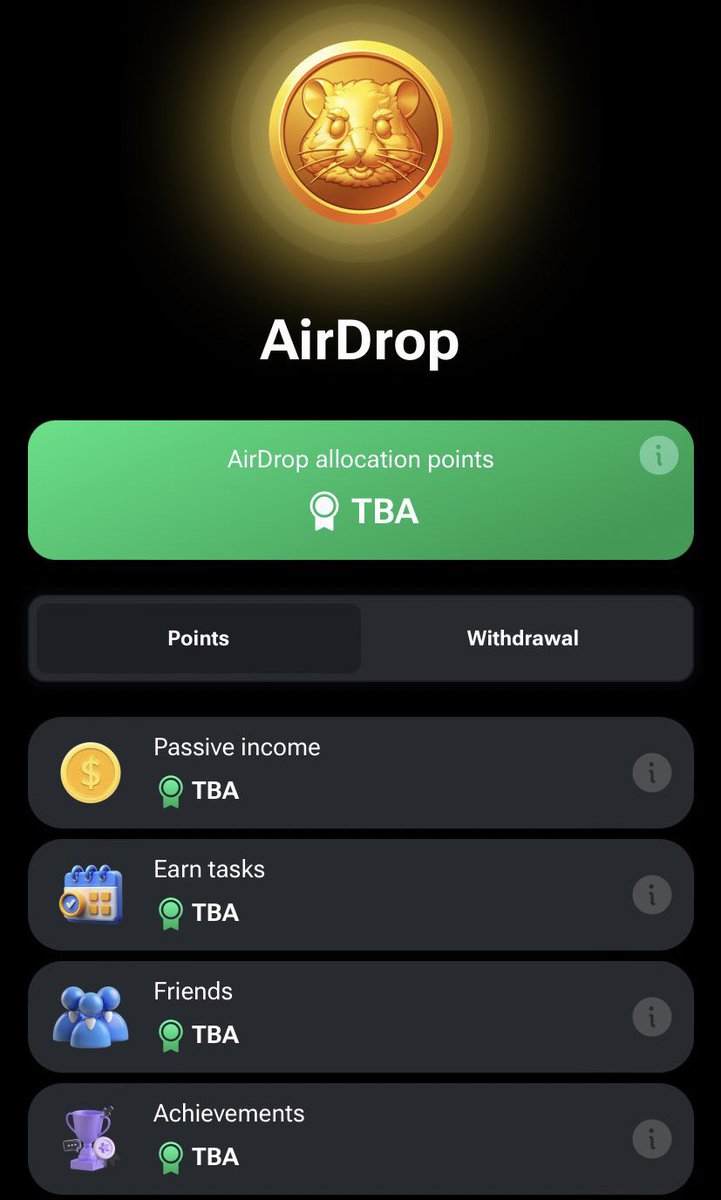 Hwang Dong (@hwang_dong29) on Twitter photo BIG BREAKING: Hamster Kombat added Airdrop section on the Telegram MiniApp 💎👀
Airdrop Soon 🚀🚀
Repost This & Follow <a href="/HamsterAlerts/">Prism Marketing</a> if you want a huge Airdrop 💰💰
#hamsterairdrop #HAMSTERCOMBAT #Hamsterkombat #HamsterAlerts BIG BREAKING: Hamster Kombat added Airdrop section on the Telegram MiniApp 💎👀
Airdrop Soon 🚀🚀
Repost This & Follow <a href="/HamsterAlerts/">Prism Marketing</a> if you want a huge Airdrop 💰💰
#hamsterairdrop #HAMSTERCOMBAT #Hamsterkombat #HamsterAlerts