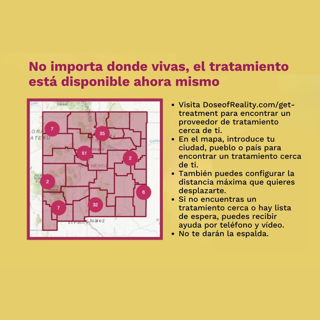 DoseofRealityES's tweet photo. Únete a nosotros para romper el ciclo del consumo de opiáceos.

El Tratamiento asistido por medicamentos (MAT) es la combinación de medicación y asesoramiento para ayudar a normalizar la química del cerebro y reducir los antojos. https://t.co/qT2aj2jpYC